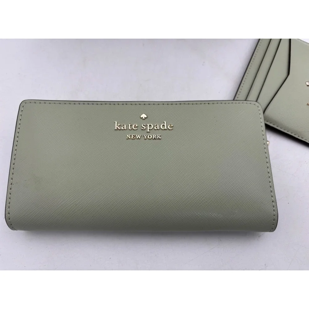 Kate Spade Leather Crossbody Saddle W/ BI-FOLD WALLET & CARD HOLDER
